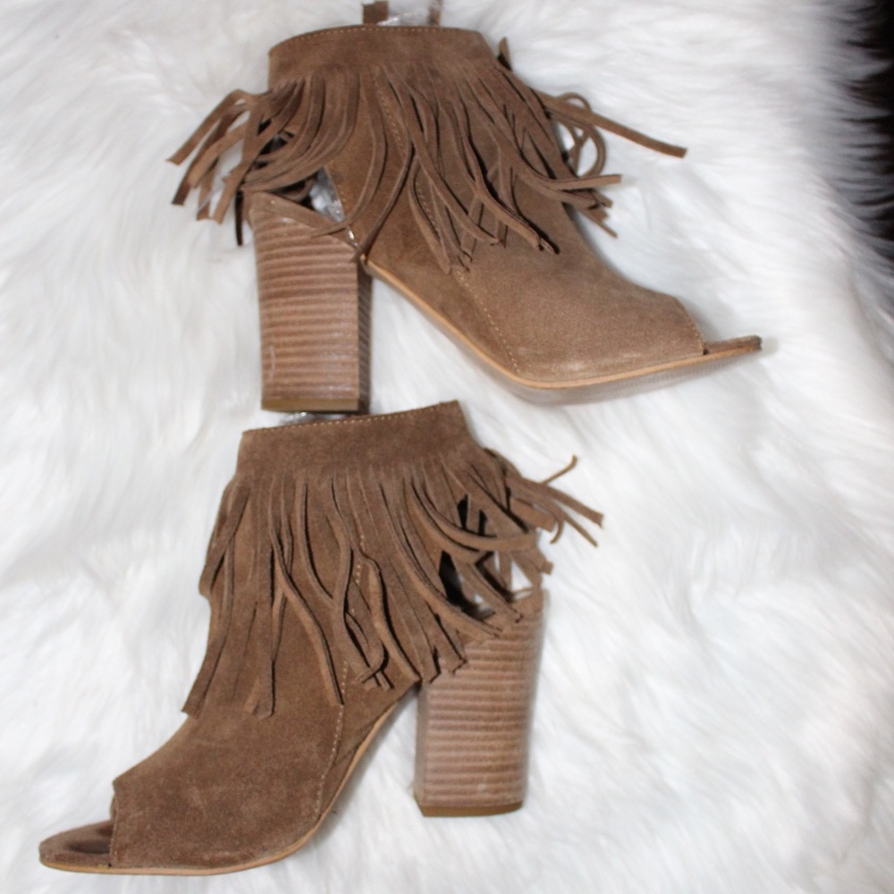 Carlos Santana, Jasper Open Toe Block Heel Bootie… - image 4